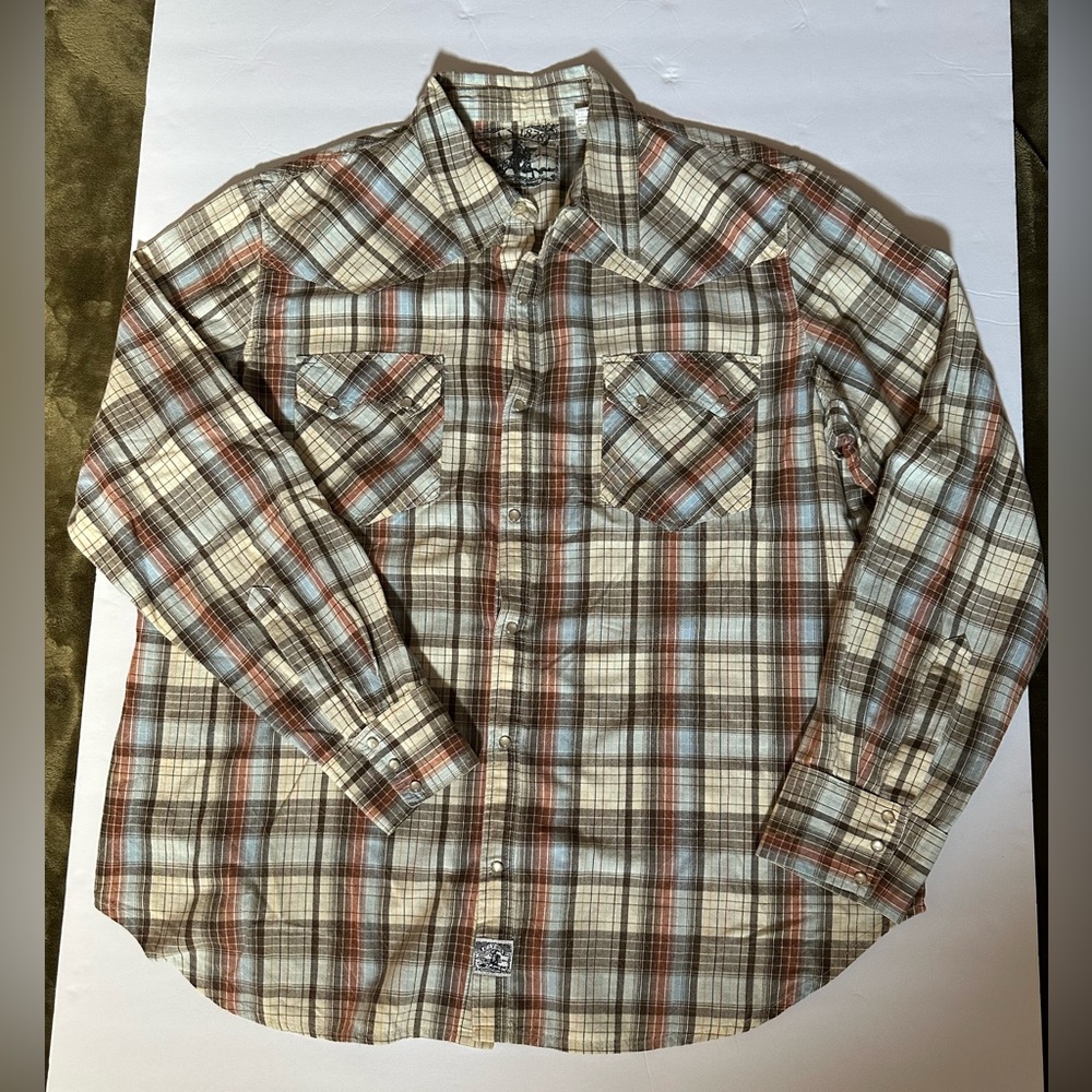 Ely Cattleman mens flannel button up shirt